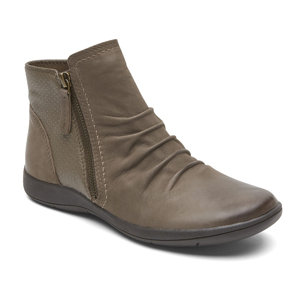 Rockport Singapore Womens Boots - Tessie Panel Grey - XY9071586